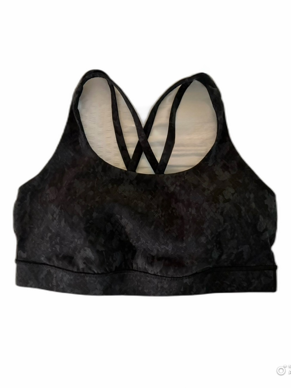 lululemon athletica Black Strappy Cross-Back Sports Bra